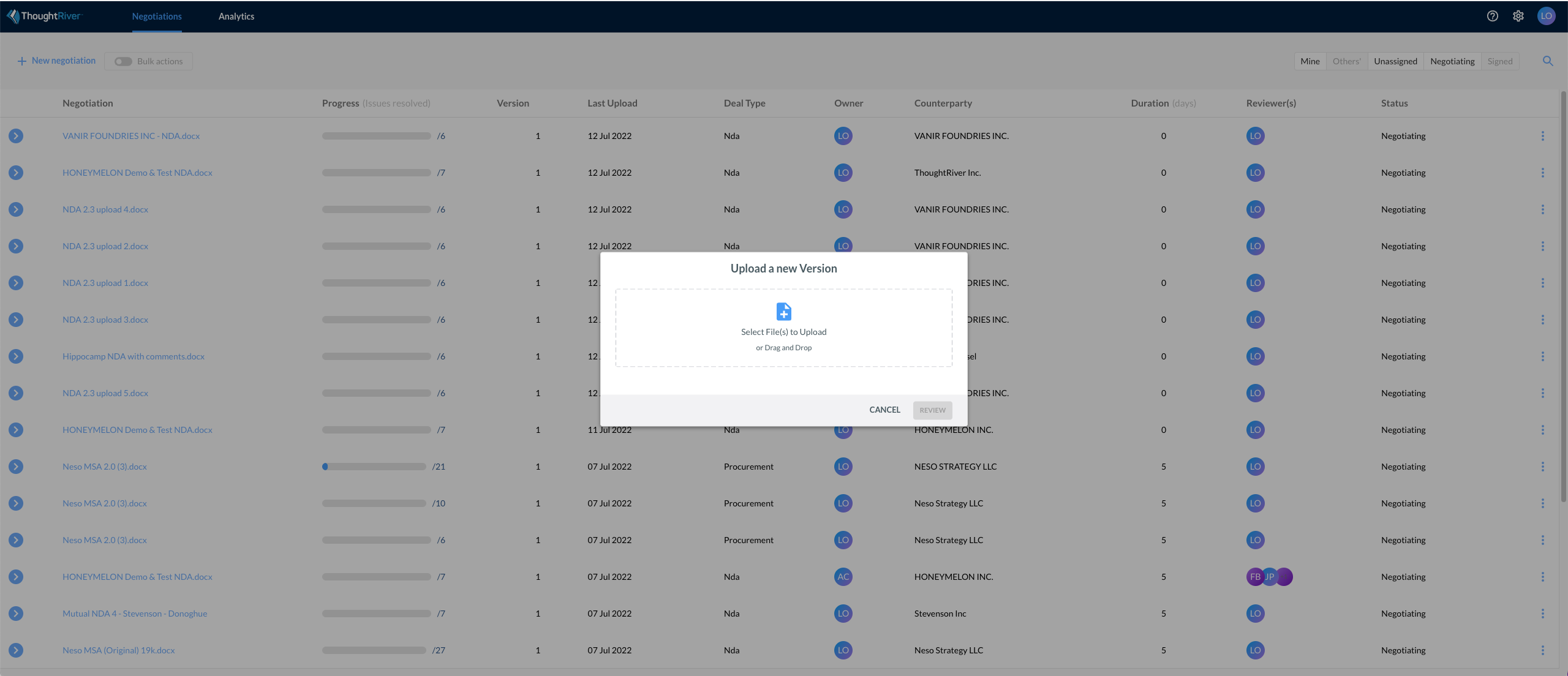 Navigation example